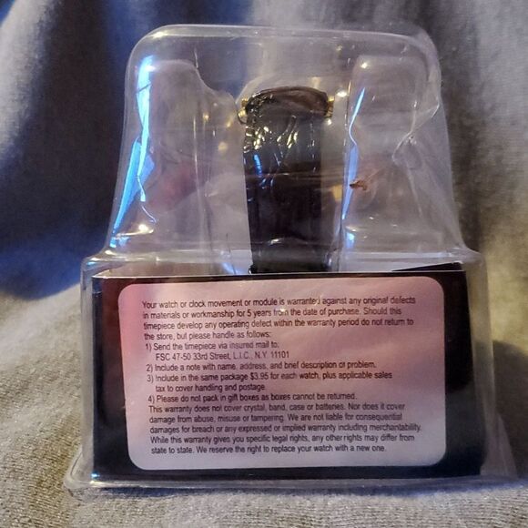 NEW Deadstock 80's Gitano Men's Gold Watch in Sealed Package Time Capsule - Picture 4 of 6